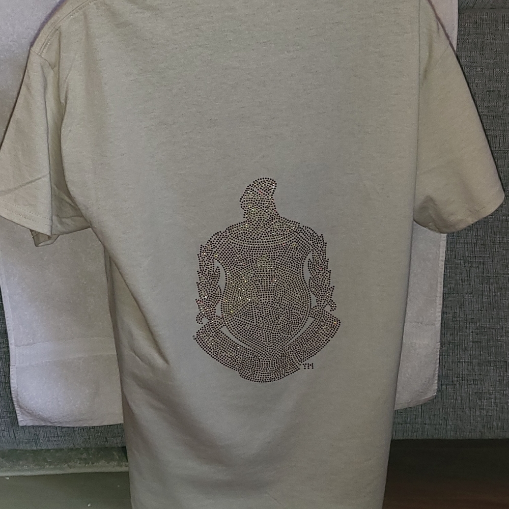 Delta Sigma Theta Custom Rhinestone design T shirts - Picture 3 of 10